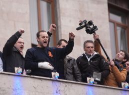 Pro-Russian protesters