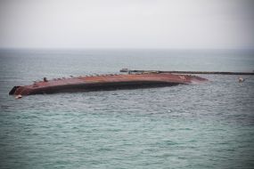 Flooded ship Ochakov