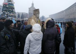 Wooden sculpture of Taras Shevchenko