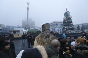 Wooden sculpture of Taras Shevchenko
