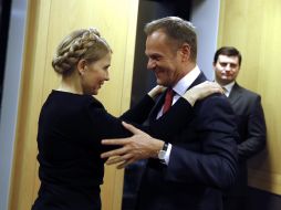 Yuliya Timoshenko and Donald Tusk