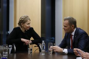 Yuliya Timoshenko and Donald Tusk
