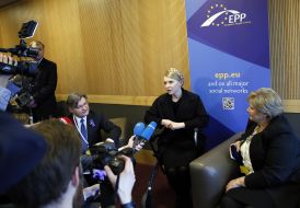 Erna Solberg, Yuliya Timoshenko and Grogoriy Nemyrya