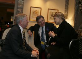 Patrick Cox, Yuliya Timoshenko and Grogoriy Nemyrya