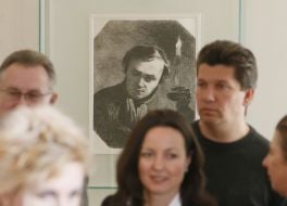 Presentation of display in the museum of Shevchenko