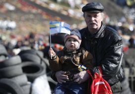 Man with child