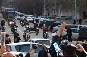 Humanitarian convoys of Russian bikers