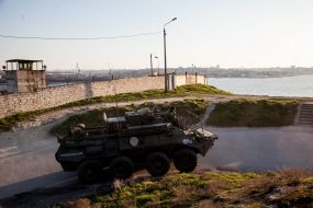 Russian Armoured personnel carrier in Sevastopol