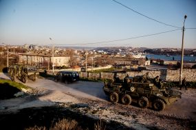 Russian Armoured personnel carrier in Sevastopol
