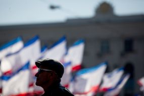 Participant of the rally