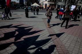 Participant of the rally