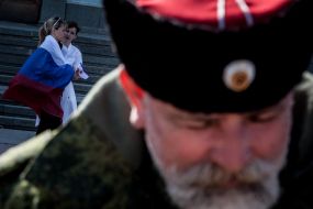 Participant of the rally