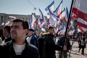 Participant of the rally