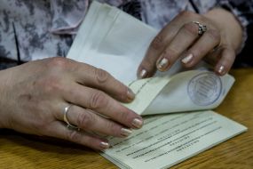 Counting of voices at the referendum