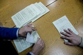 Counting of voices at the referendum