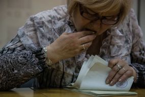 Counting of voices at the referendum