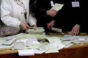 Counting of voices at the referendum