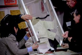 Counting of voices at the referendum