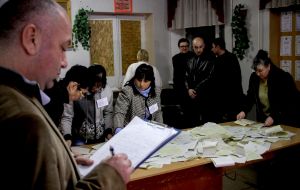 Counting of voices at the referendum