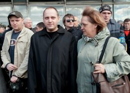 Sergey Demin, Anton Kharitonov and Olga Demina