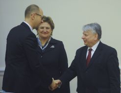 Арсений Яценюк, Лорета Граужинене и Богдан Борусевич