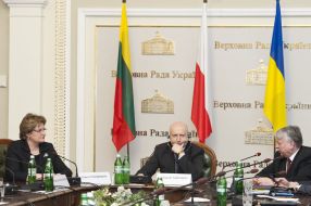 Лорета Граужинене, Александр Турчинов и Богдан Борусевич