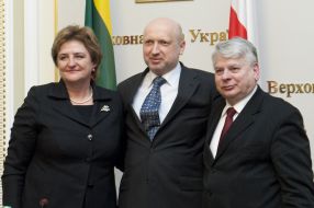 Лорета Граужинене, Александр Турчинов и Богдан Борусевич