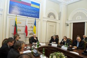 Лорета Граужинене, Александр Турчинов и Богдан Борусевич