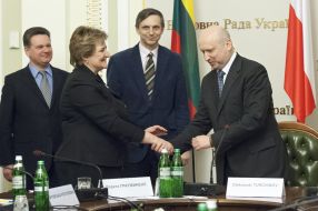 Лорета Граужинене и Александр Турчинов