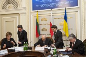 Лорета Граужинене, Александр Турчинов и Богдан Борусевич