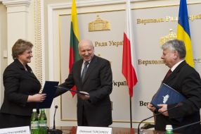 Лорета Граужинене, Александр Турчинов и Богдан Борусевич