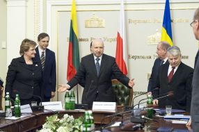 Лорета Граужинене, Александр Турчинов и Богдан Борусевич