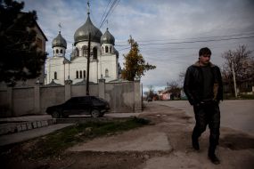 На одной из улиц в Бахчисарае