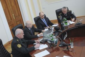 Aleksandr Turchinov, Arseny Yatsenyuk and Igor Tenyukh