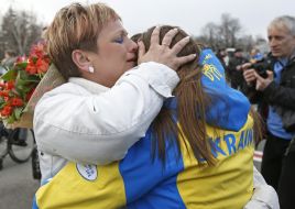 Valeriy Sushkevich, Sergey Bubka and Dmitry Bulatov