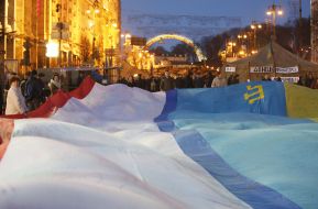 Flags of Ukraine, Crimea and Crimean flag