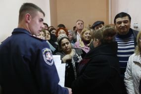 The queue at the passport office