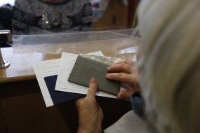 People at the passport office