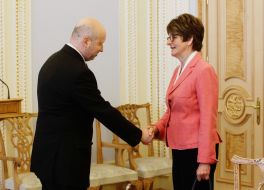Aleksandr Turchinov and Anne Brasseur