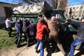 Штурм в/ч А1100 в Новофедоровке