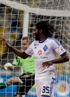 Soccer. Dynamo - Metalurg. Dieumerci Mbokani