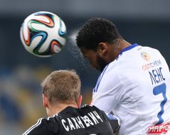 Soccer. Dynamo - Metalurg. Andrey Sakhnevich and Jeremain Lens