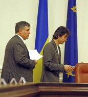Arsen Avakov and Evgeniy Nischuk