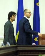 Evgeniy Nischuk and Arseniy Yatsenyuk