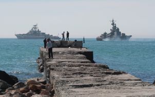 Marine tug "MB-304" of the Black sea fleet of Russia