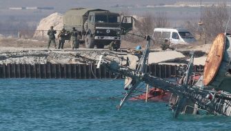 Bay of Donuzlav lake 