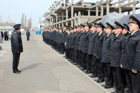 Crew of maritime security "Pavel Derzhavin"