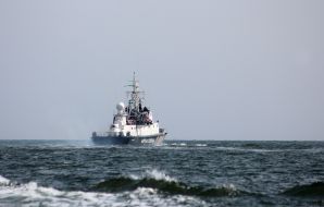 Crew of maritime security "Pavel Derzhavin"