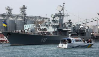 The frigate "Hetman Sahaidachny"