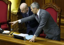 Aleksandr Turchinov and Ruslan Koshulinskiy